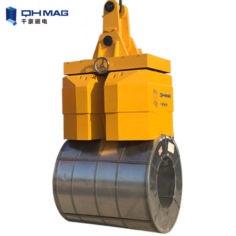Heavy Duty 20ton Permanent Magnetic Lifter Horizontal For Hot Steel Coil