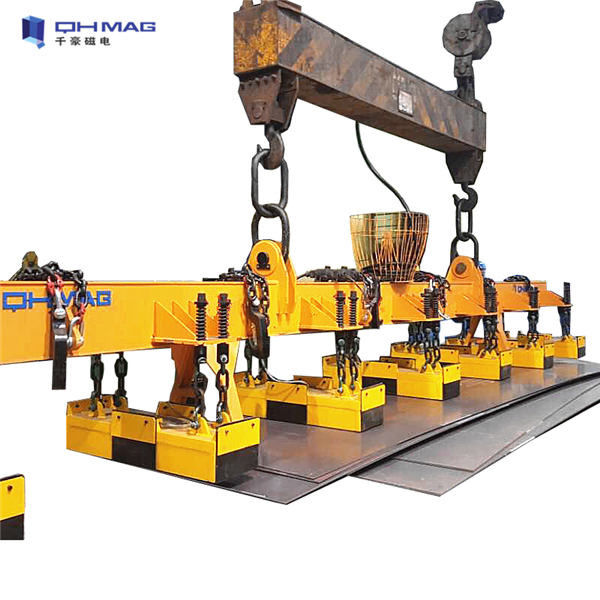 10 Ton Double Beam Sheet Metal Magnetic Lifter 240V Overhead Crane